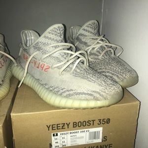 Yeezy 350 blue tint